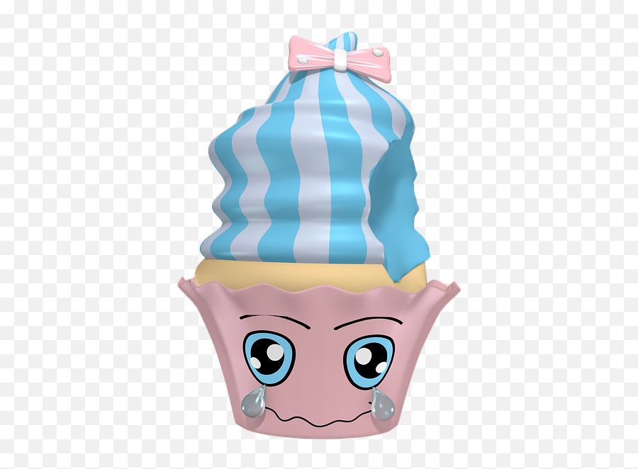 Free Photo Cupcake Muffin Cake Cute Emoticon Sad Kawaii - Girly Emoji,Birthday Hat Emoji