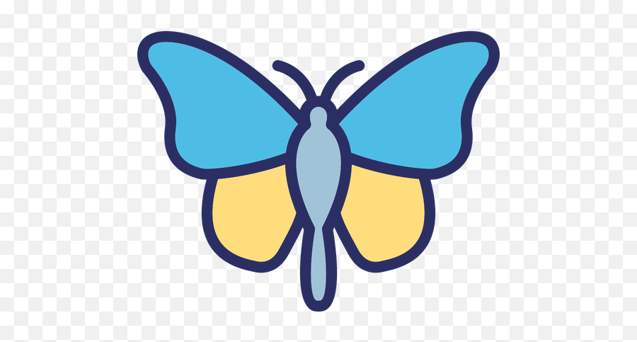 Butterfly Icon Of Colored Outline Style - Available In Svg Butterfly Colored Outline Emoji,Butterfly Emoji Png
