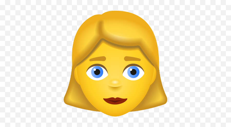 Woman Blond Hair Icon U2013 Free Download Png And Vector - Icons8 Woman Emoji,Skype Sweat Emoticon