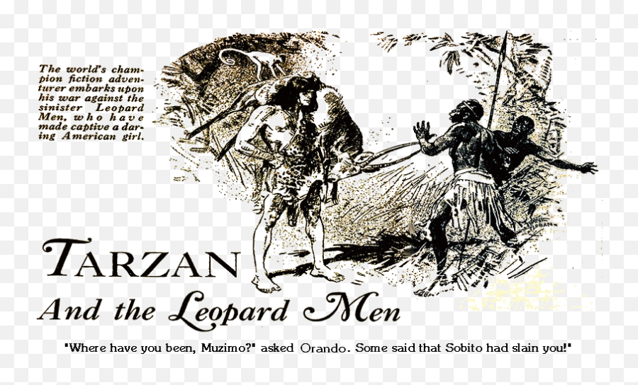 Tarzan And The Leopard Men - Hair Design Emoji,An Infantryman..his Emotions Are Impenetrable