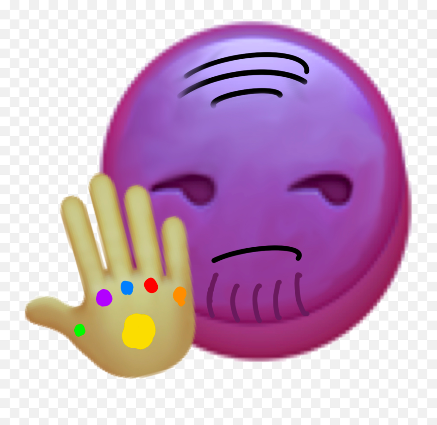 I Made Thanos An Emoji Sticker - Happy,Thanos Emoticon