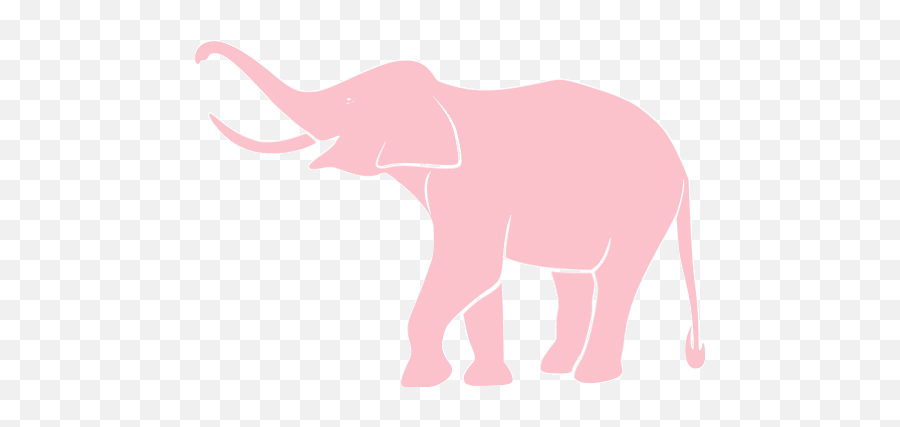 Pink Elephant 6 Icon - Free Pink Animal Icons Pink Transparent Elephant Gif Emoji,How To Make Emoticon Elephant