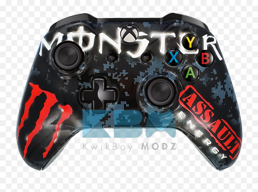 Custom Monster Assault Xbox One Controller - Video Games Emoji,How To Put Emojis On Xbox One Profile