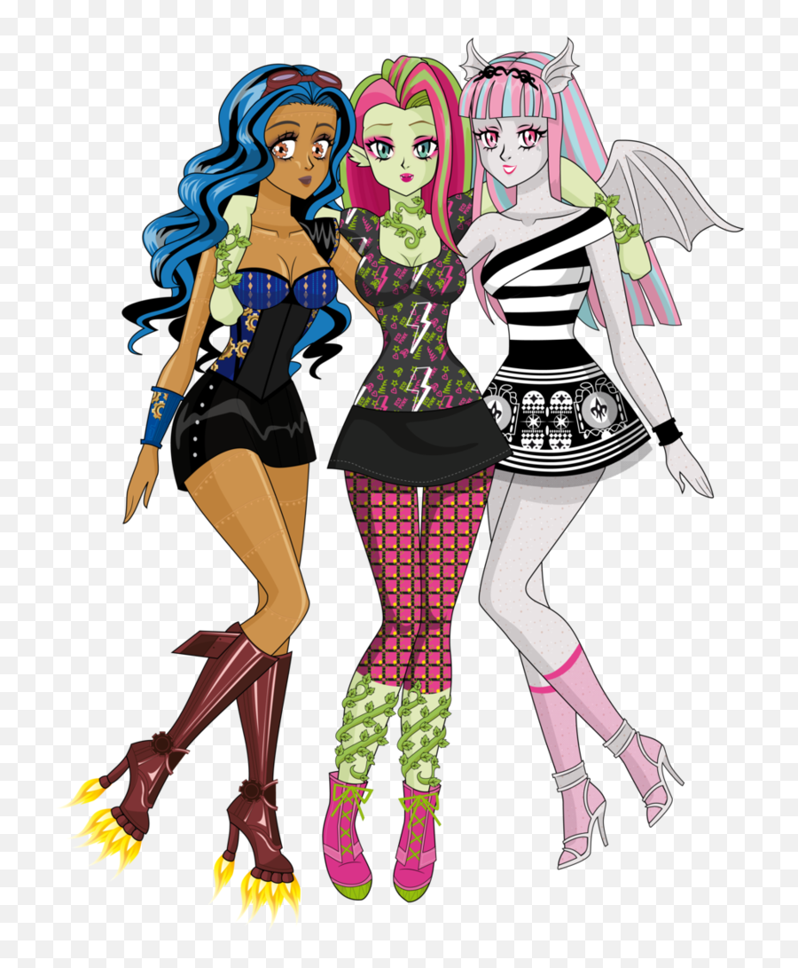 Rebecca Venus U0026 Rochelle - Monster High Fan Art 31054662 Fanart Monster High Rochelle Emoji,Old Deviant Art Emoticons