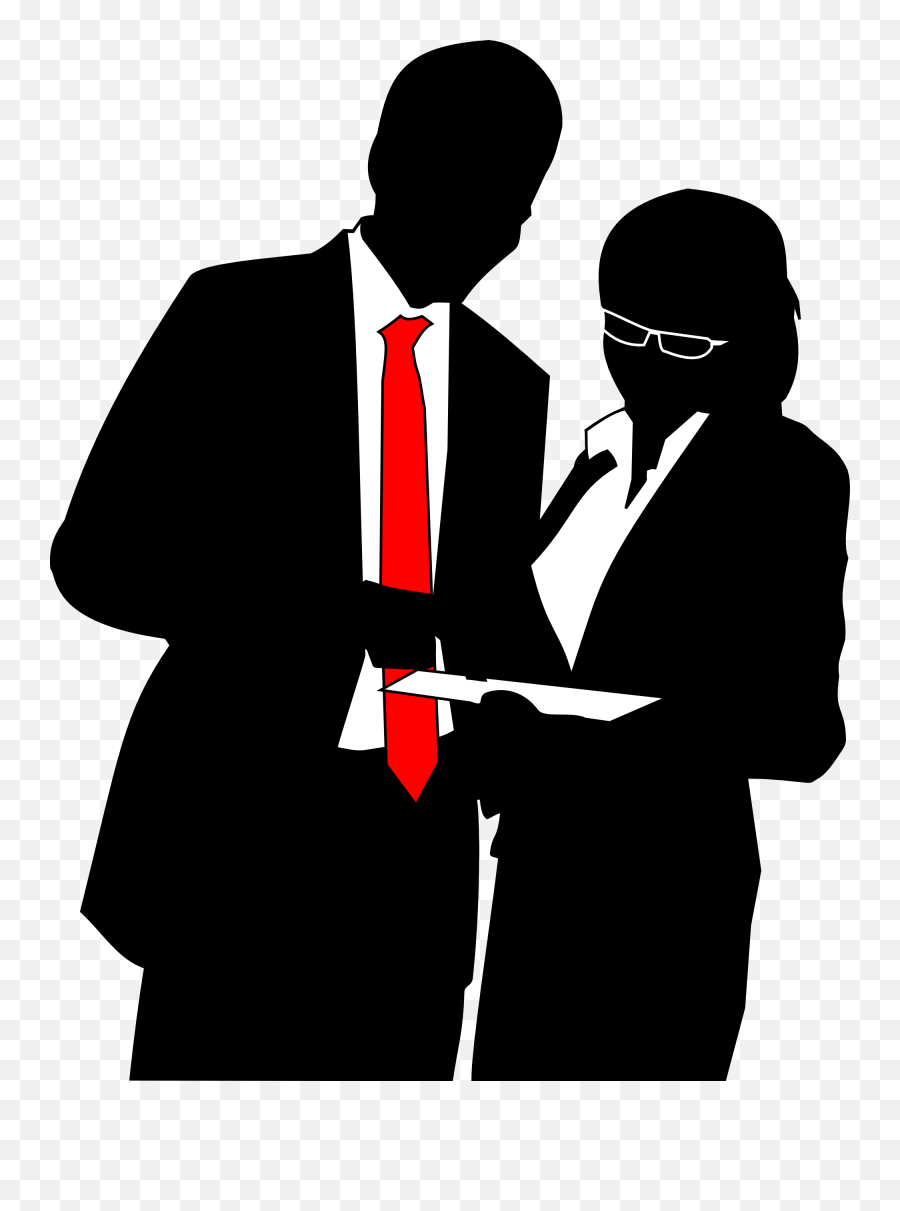 Clipart Gente De Negocios Business People - Clipartix Silhouette Homme Et Femme Emoji,Businessman Emoji
