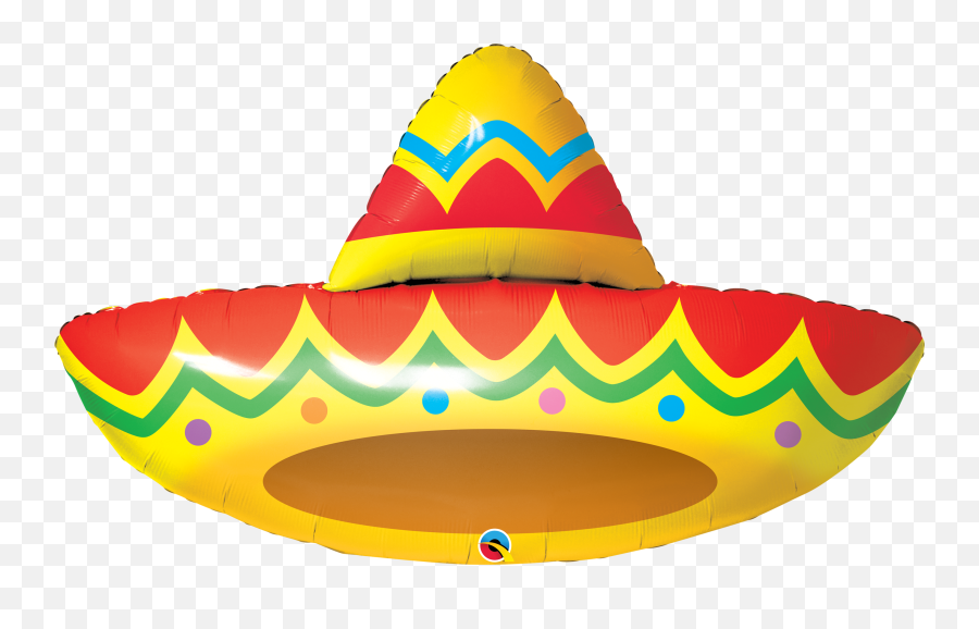 41 Sombrero - Mexican Hat Foil Balloon Emoji,What Is The Emoji Fire And Ballon And Airtogether