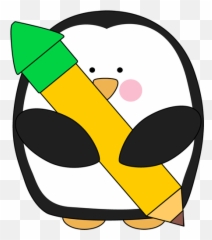 Free Cute Pencil Cliparts Download Free Cute Pencil - Penguin With Pencil Clipart Emoji,Kmart Emoji Pencil