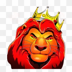 Crowned Simba T - Simba Crowned Emoji,Simba Master Of Emotion