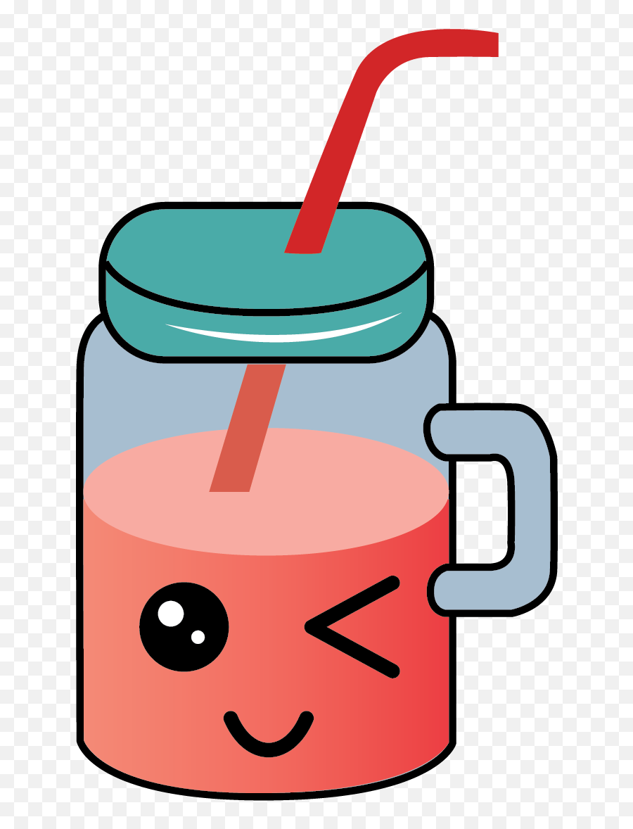 Kawaii Drink Illustration - 009 Lid Emoji,Drinking Emoticons For Fb