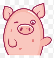 Cute Pig Png - Cute Pigs Sticker Png Emoji,Leaf Pig Emoji