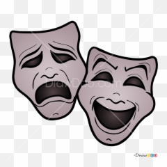 How To Draw Theatre Masks Face Masks - Draw A Theatre Mask Emoji,Theatre Emoji