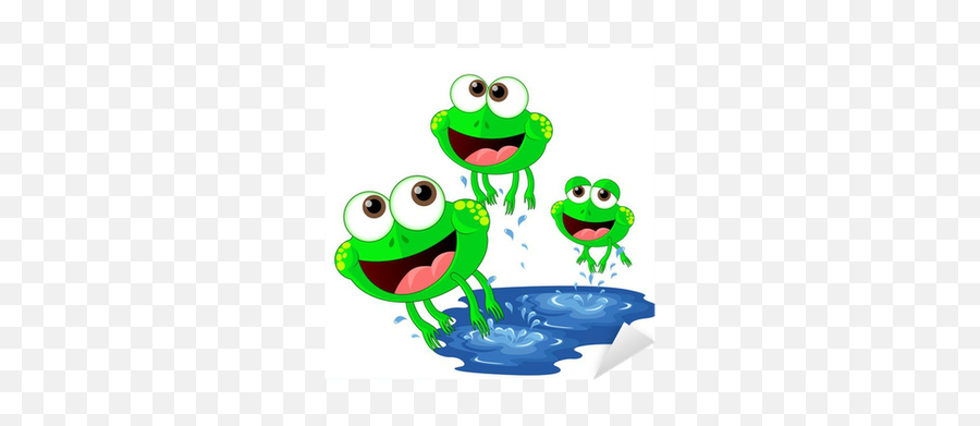 Jumping Frogs Cartoon Sticker U2022 Pixers - We Live To Change Frogs Cartoon Emoji,Jumping Dogs Emoticon