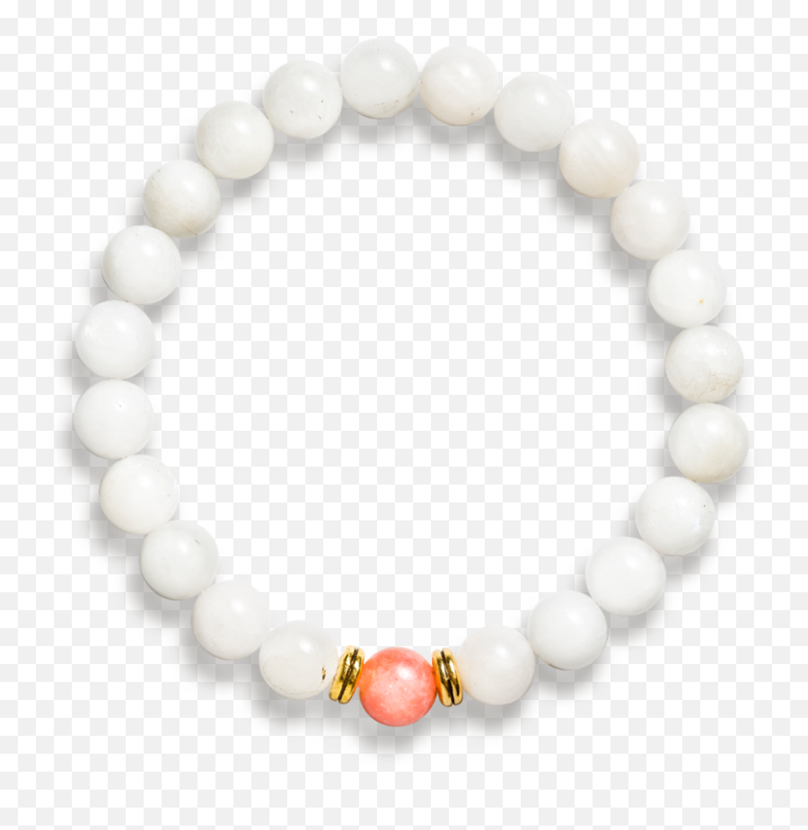 Rhodochrosite U0026 Moonstone U0027new Beginningsu0027 Bracelet - Solid Emoji,Bracelet That Helps Maintain Emotion