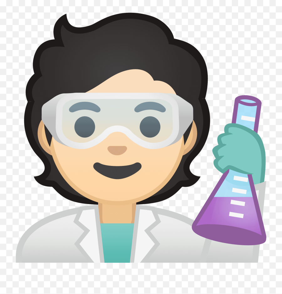 Scientist Emoji Clipart - Beaker,Scientist Emoji