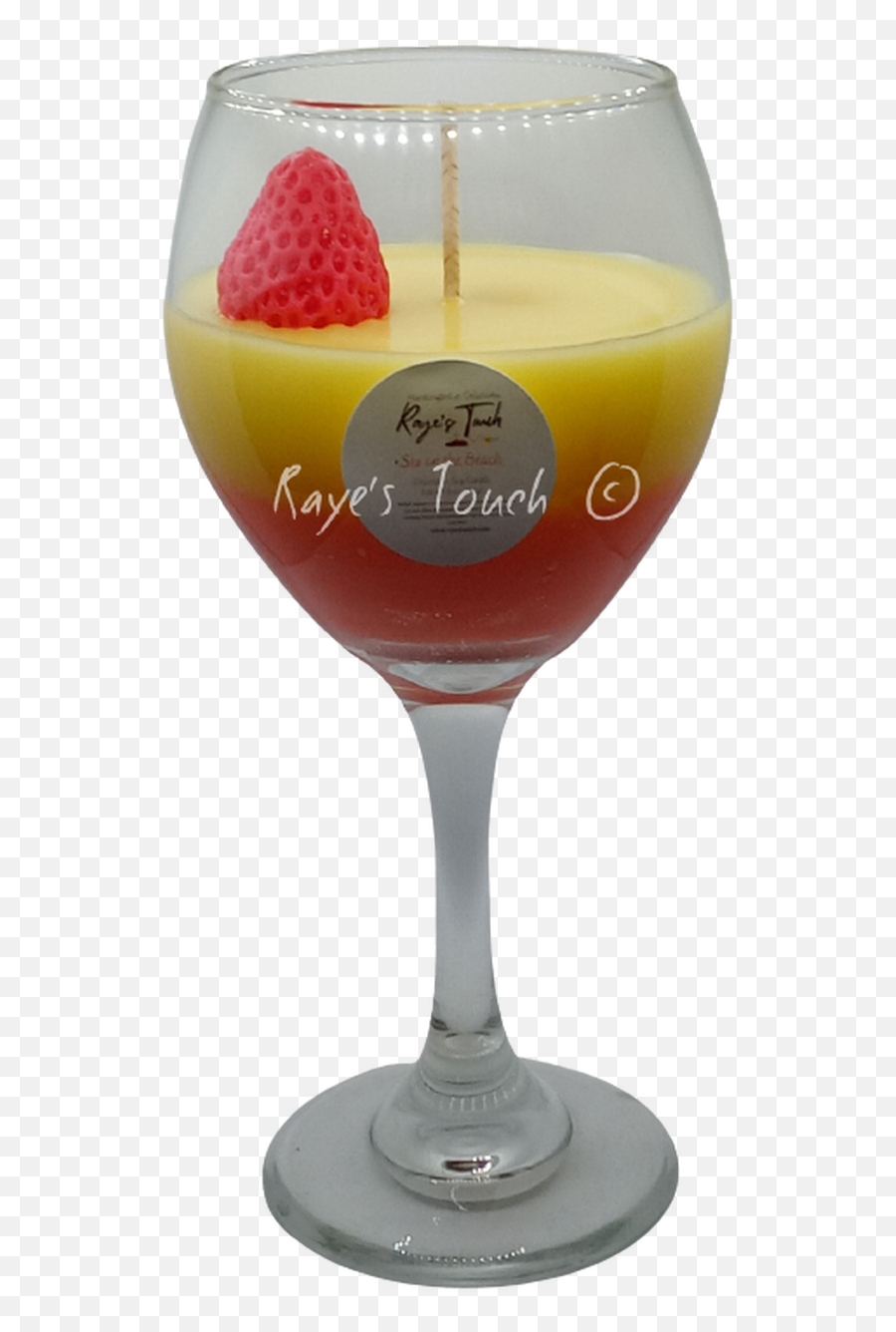 Sex On The Beach Decorative Cocktail Candle - Champagne Glass Emoji,Facebook Emoticons Drinks