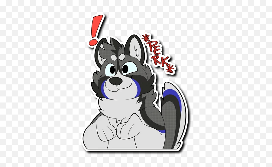 Timber Wolf Sticker - Telegram Sticker Emoji,Emoticon Stickers Telegram Wolf