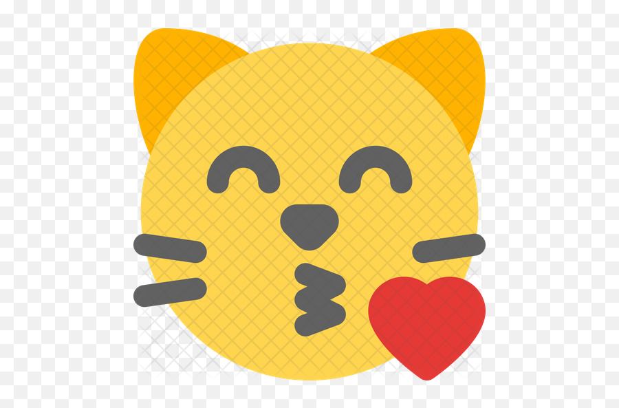 Cat Blowing A Kiss Emoji Icon - Happy,Blowing A Kiss Emoji