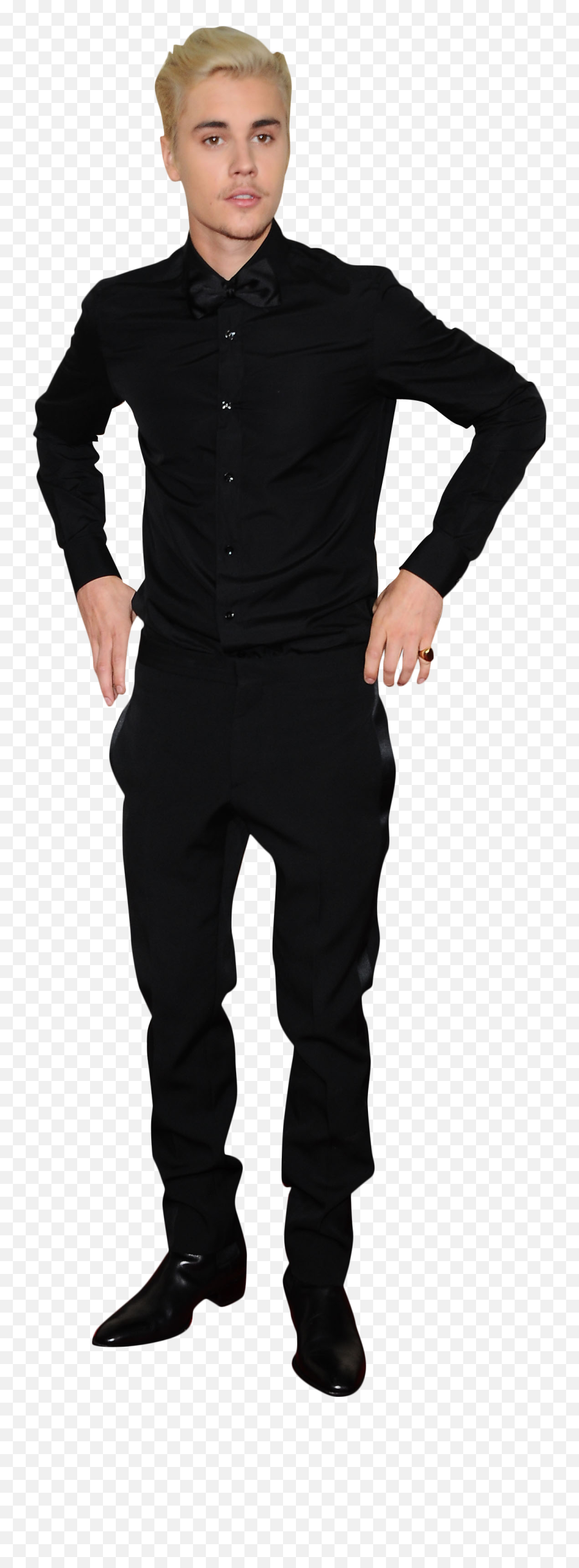 Black - Justin Bieber Black Shirt Formal Emoji,Justin Bieber Emojis