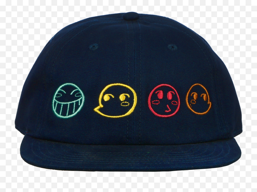 Smiley Navy Dad Hat Emoji,Smiley Face Emoji With Cowboy Hat