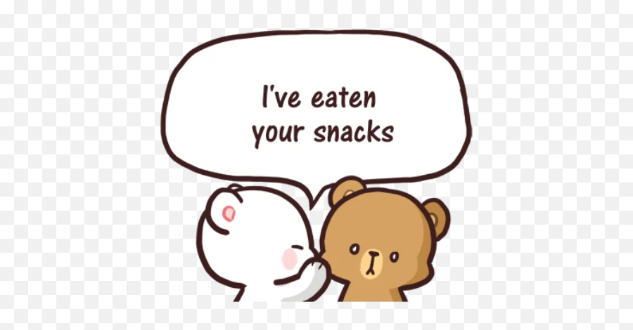 Telegram Sticker From Milk U0026 Mocha Everyday Pack Emoji,Love Emoji Mme