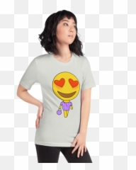 Heart Eyes Emoji T - Shirt,Crazy Eyes Emoji