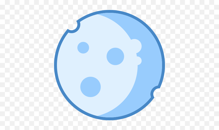Moon Phase Icon In Blue Ui Style Emoji,Emoji Moon Phases