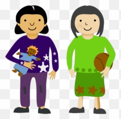 Two Kids Girls Hug Png Svg Clip Art For Web - Download Clip Emoji,Sad Hugs Emoji