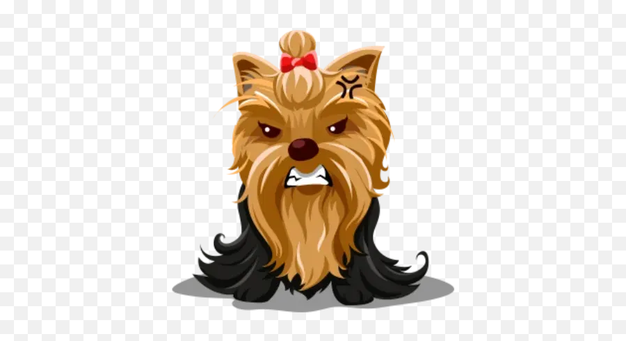 Yorkie Whatsapp Stickers - Vulnerable Native Breeds Emoji,Yorkie Emoticon