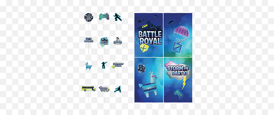 Fortnite Battle Royal Scene Setter Wall Decoration With - Battle Royale Fortnite Decor Emoji,How To Use Emoji Heroes Of The Storm