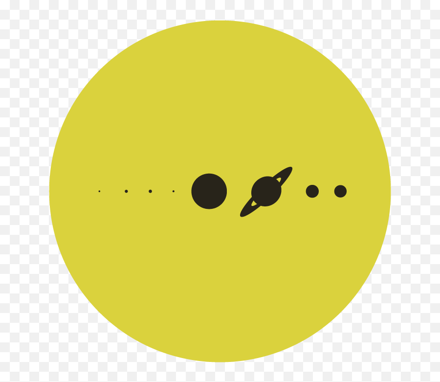 Our Solar Systems Mass Is In The Sun - Dot Emoji,Schrodinger's Emoticon