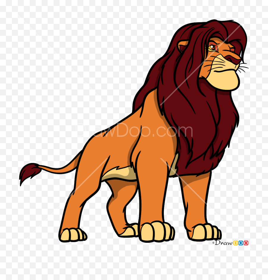 How To Draw Simba The Lion Guard - Lion Guard Drawing Emoji,Lion King Emoji