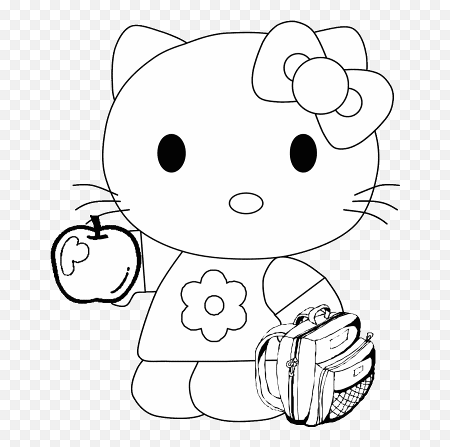 Hello Kitty Coloring Pages Cartoons Hello Kitty Ytw2d Emoji,Emojis Easy Animation Descendants