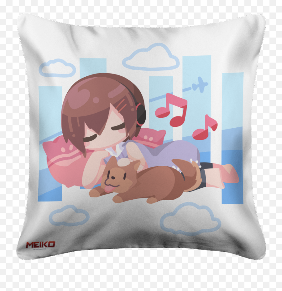 Meiko Pillow Case - Fictional Character Emoji,Emoji Pillow Cases