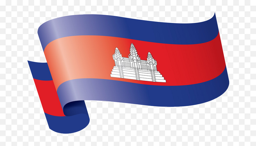 Khmer Cambodia Flags Sticker - Cambodia Flag Emoji,Cambodia Flag Emoji