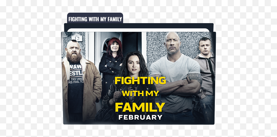 Fighting With My Family Folder Icon - Dwayne Johnson Film Fighting With My Family Emoji,Family Emoji Transparent Icon