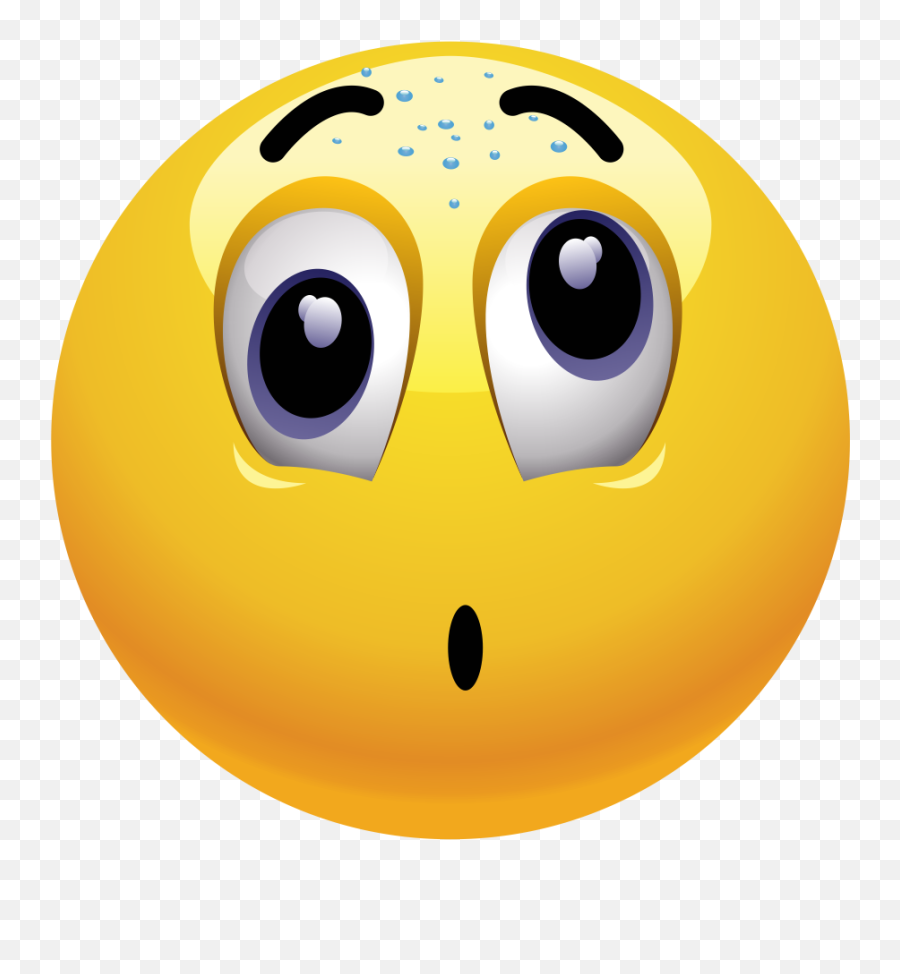 Surprised Emoji Decal - Emoticons Oh No,Surised Emoticon