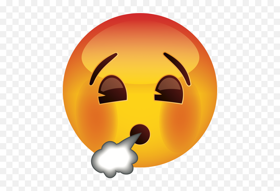 Hot Face Emoji Png - Panting Emoji,Pervy Emojis