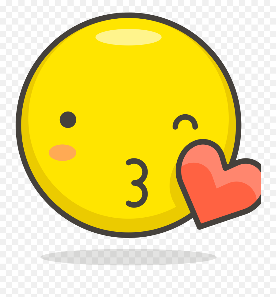 Icono Cara Soplado Un Un Beso Gratis - Cara De Beso Png Emoji,Emoji Beso