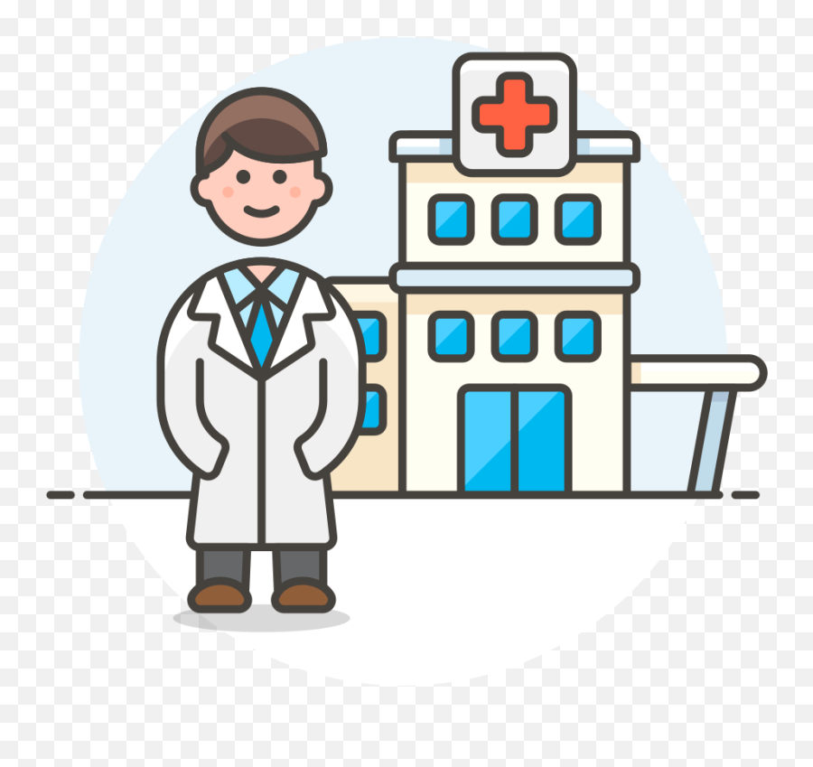 Doctor Hospital Icon - Doctor In A Hospital Cartoon Emoji,Hosbital Emoji