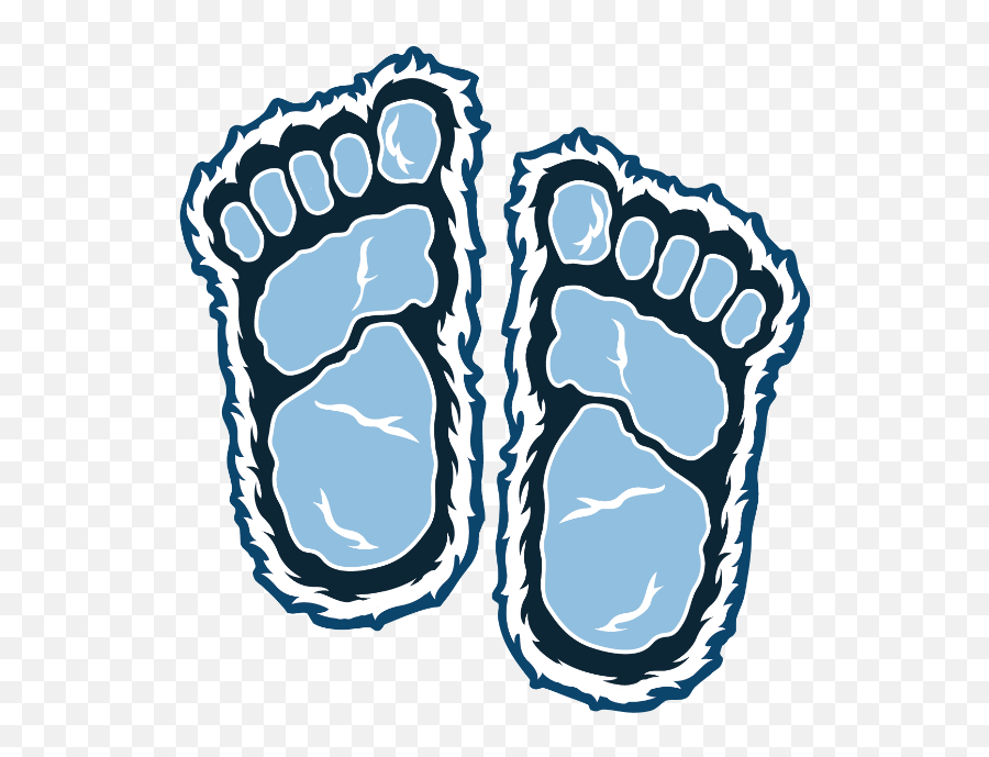 Bigfoot Feet Sasquatch Sticker - Yeti Footprint Clipart Emoji,Sasquatch Emoji