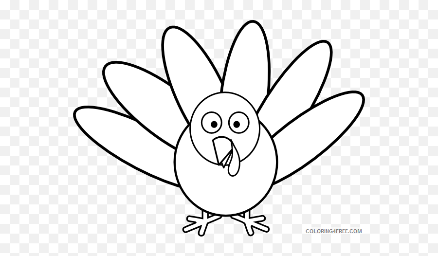 Turkey Outline Coloring Pages 15 Turkey Feather Clip Art - Printable Turkey With Feathers Emoji,Dap Emoji