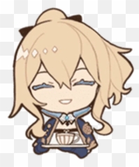 Genshin Line Whatsapp Stickers - Stickers Cloud Jean Sticker Genshin Transparent Emoji,Idolmaster Emoticons
