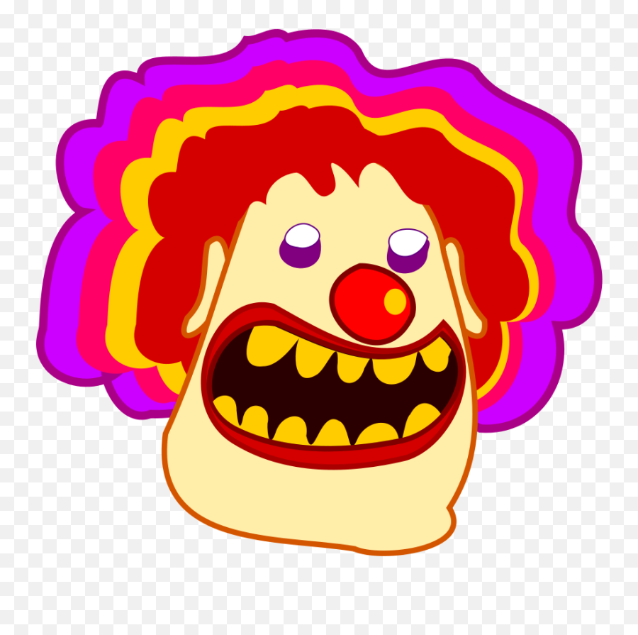 Clown In Ms Paint - Clip Art Library Emoji,Clown Emoticon Tumblr