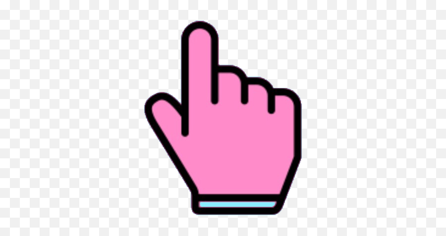 Cursor Hand Click Button Press Sticker By Sanaslaysx - Language Emoji,Emoji Cursor