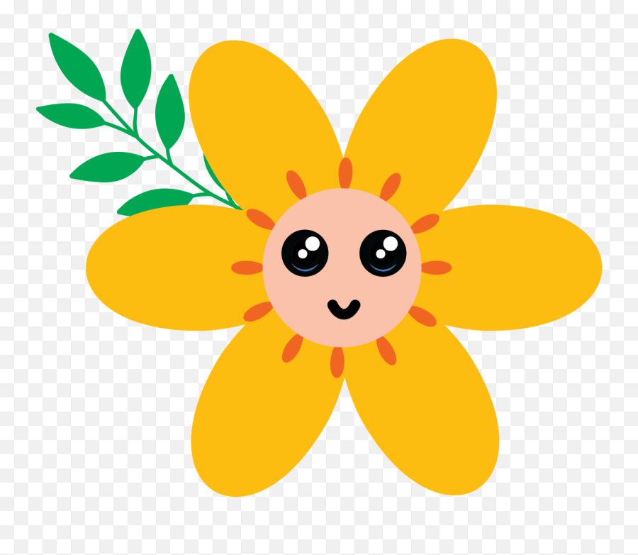 Kawaii Flower Illustration - 024 Graphic By Dot Emoji,Stank Face Emoji