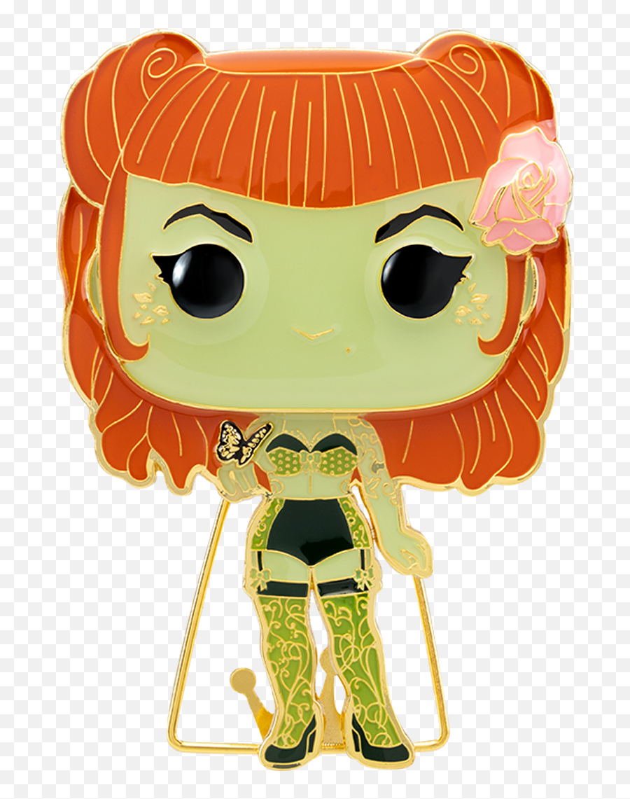 Funko Pop Pins Dc Comics Bombshells Poison Ivy Enamel Pin Gamestop Emoji,Kid Emotion Dc Comics