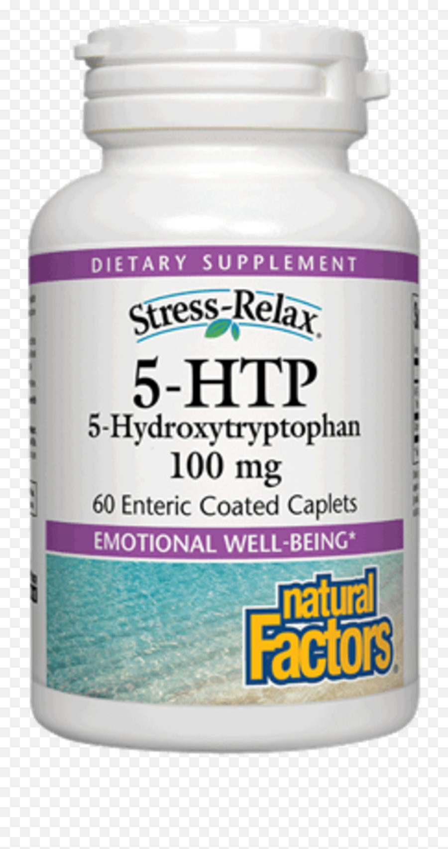 Natural Factors Stress - Relax 5htp 100 Mg Enteric 60cap Emoji,Emotion Supply