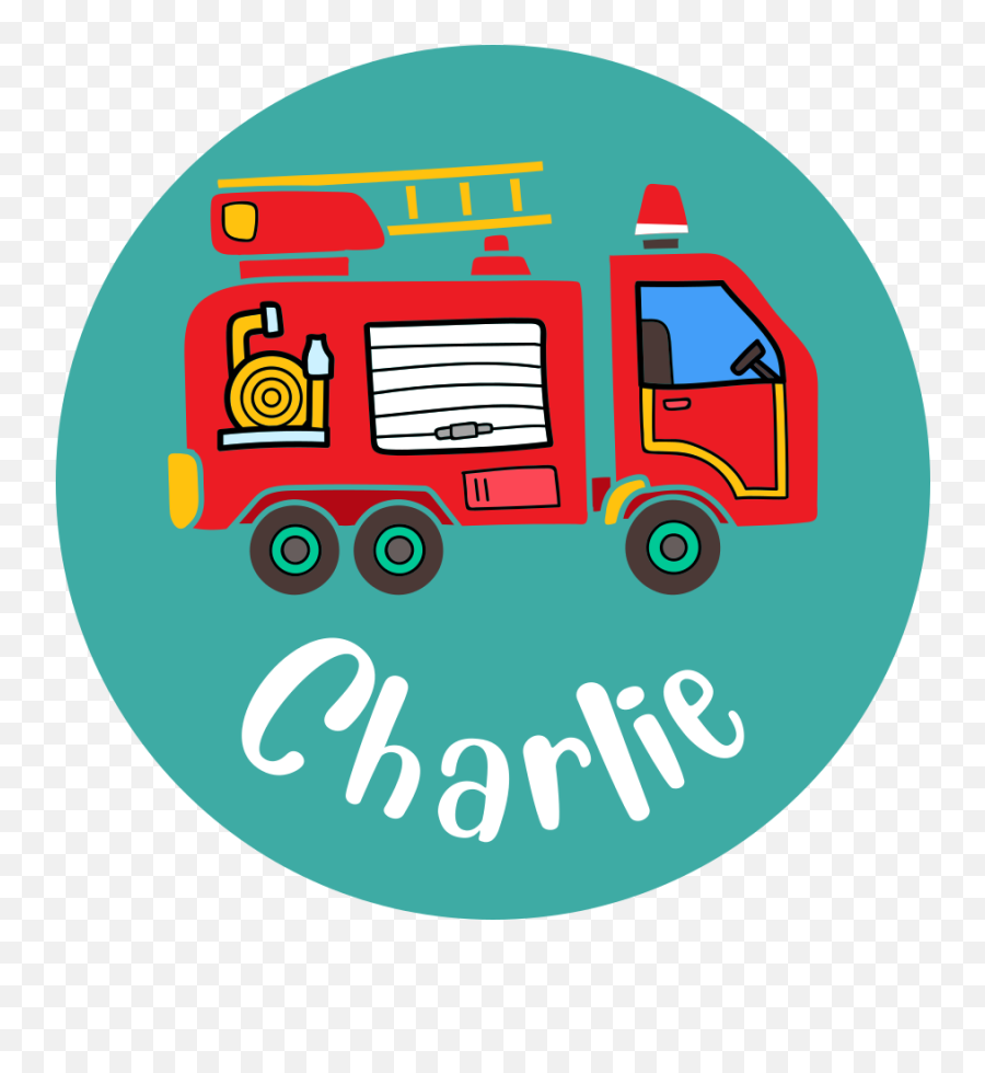 Personalised Fire Truck Toy Decal Emoji,Fire Truck Emoji