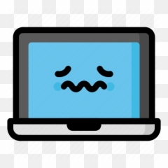 Emoji Emotion Expression Face Feeling Laptop Nervous Icon - Download On Iconfinder Laptop With Sad Face,Nervous Emoticons