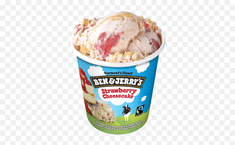 Top 11 Ben And Jerrys Flavors - Ben And Strawberry Cheesecake Emoji,Frozen Yogurt Emoji